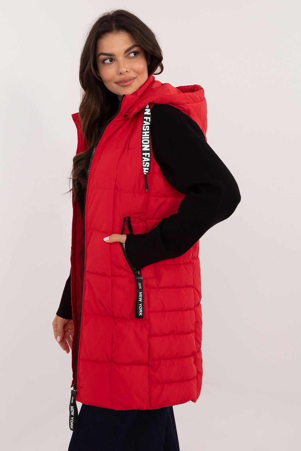 Stylish Quilted Zippered Vest Factory Price