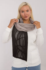 Elegant Openwork Scarf Cotton Wool Blend