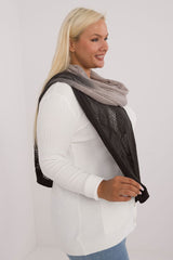 Elegant Openwork Scarf Cotton Wool Blend