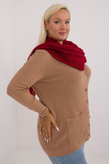 Soft Wool And Cotton Knitted Scarf