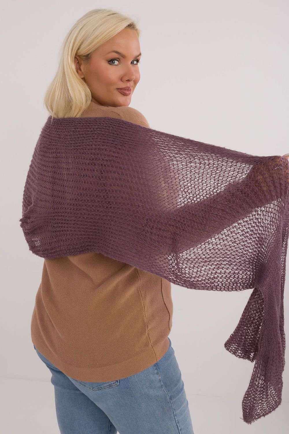 Soft Wool And Cotton Knitted Scarf