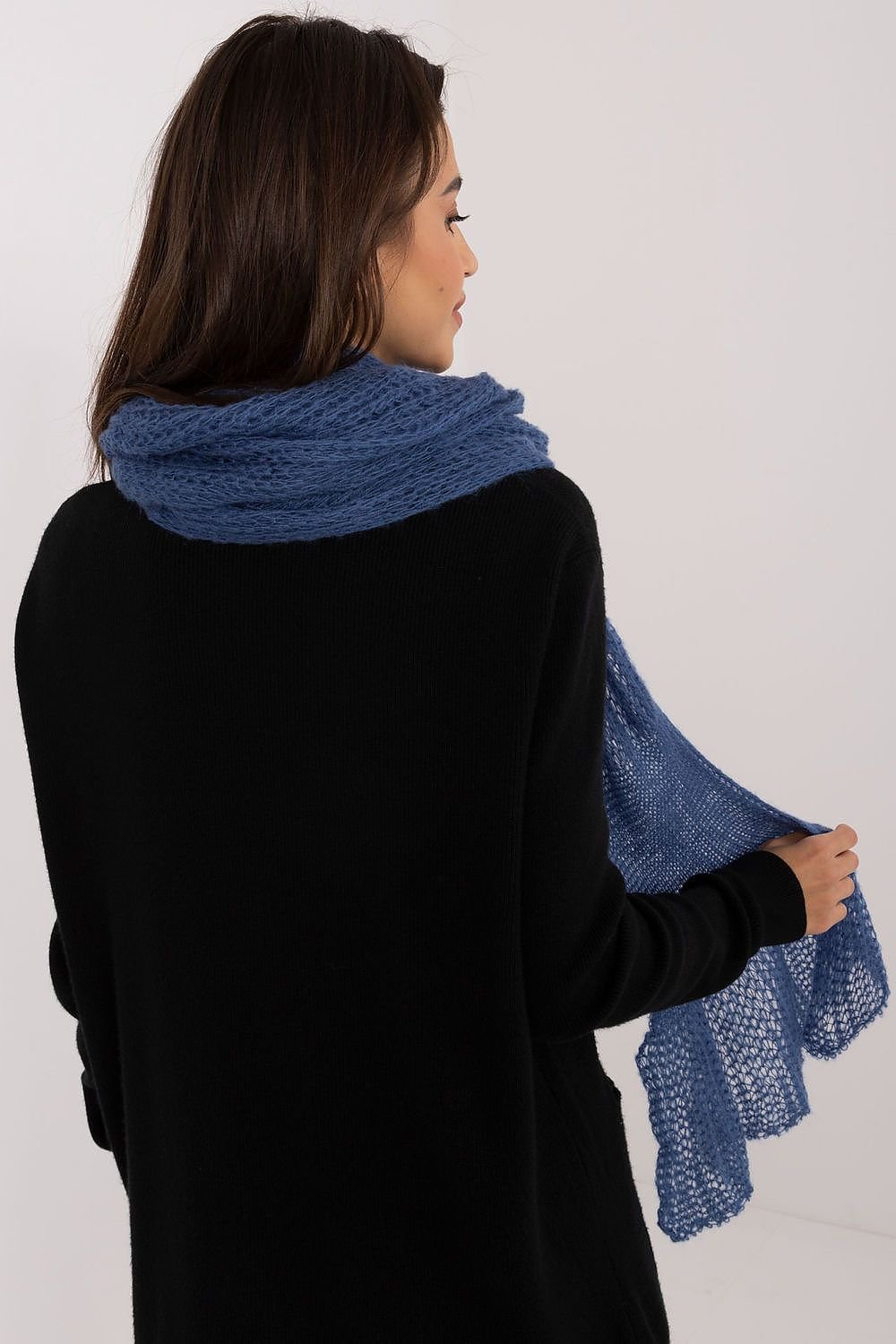 Soft Wool And Cotton Knitted Scarf