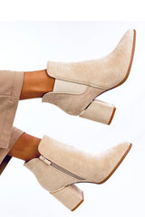 Classic Almond Toe Suede Heel Boots Inello