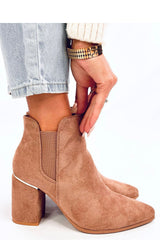 Classic Suede Heel Boots Inello