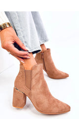 Classic Suede Heel Boots Inello