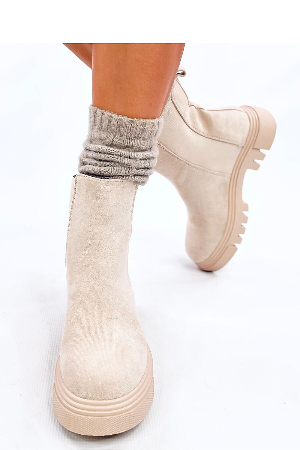 Unique High Upper Suede Boots Inello