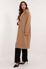 Elegant Over-The-Knee Button-Closure Coat Och Bella