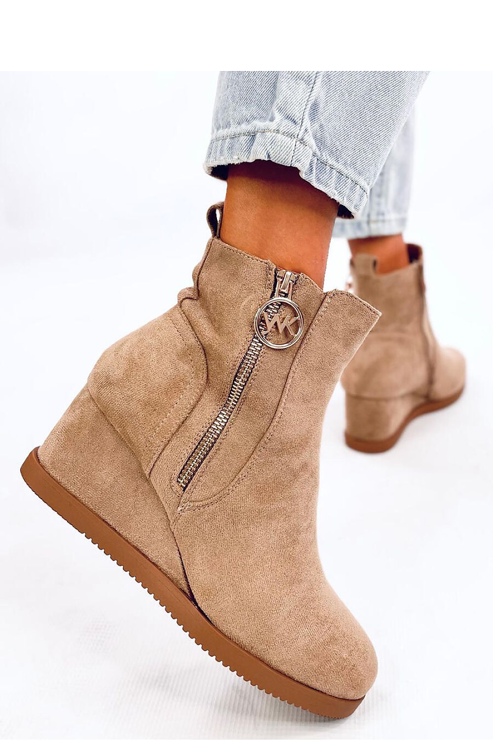 Stylish Zipper Eco-Suede Women's Boots Inello