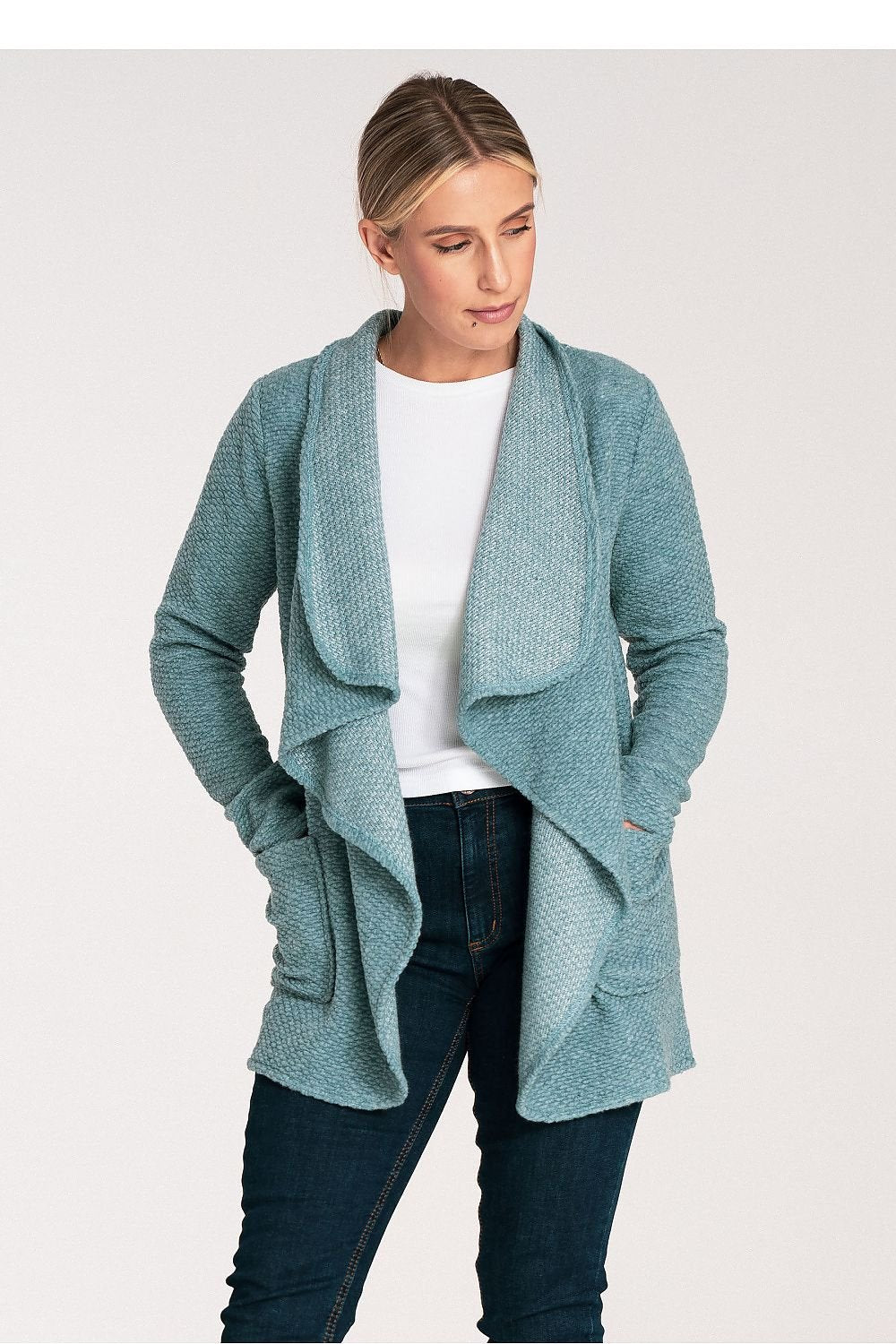 Loose Cut Structured Knit Cardigan Figl