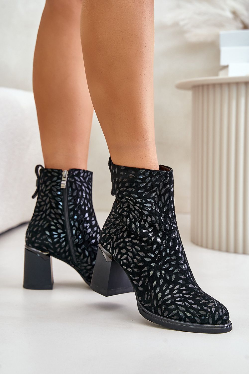 Elegant Suede Heel Boots Step In Style