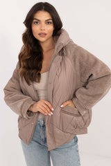 Stylish Casual Jacket With Corduroy Sleeves