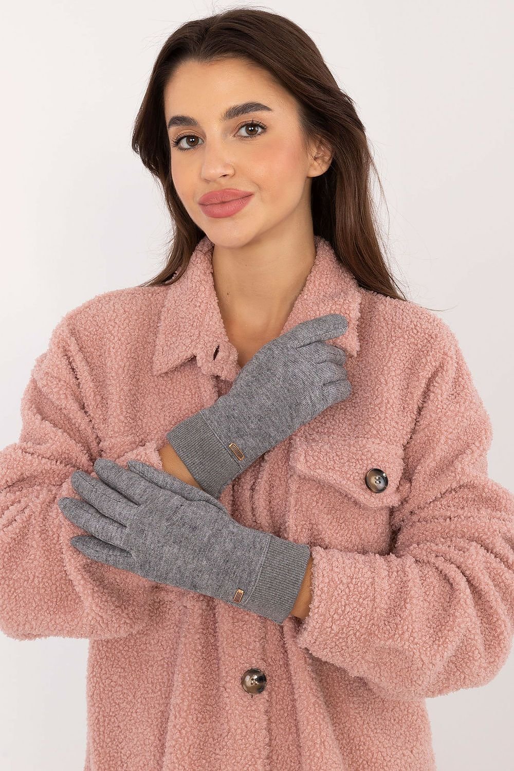 Stylish Warm Ribbed Gloves Elegant