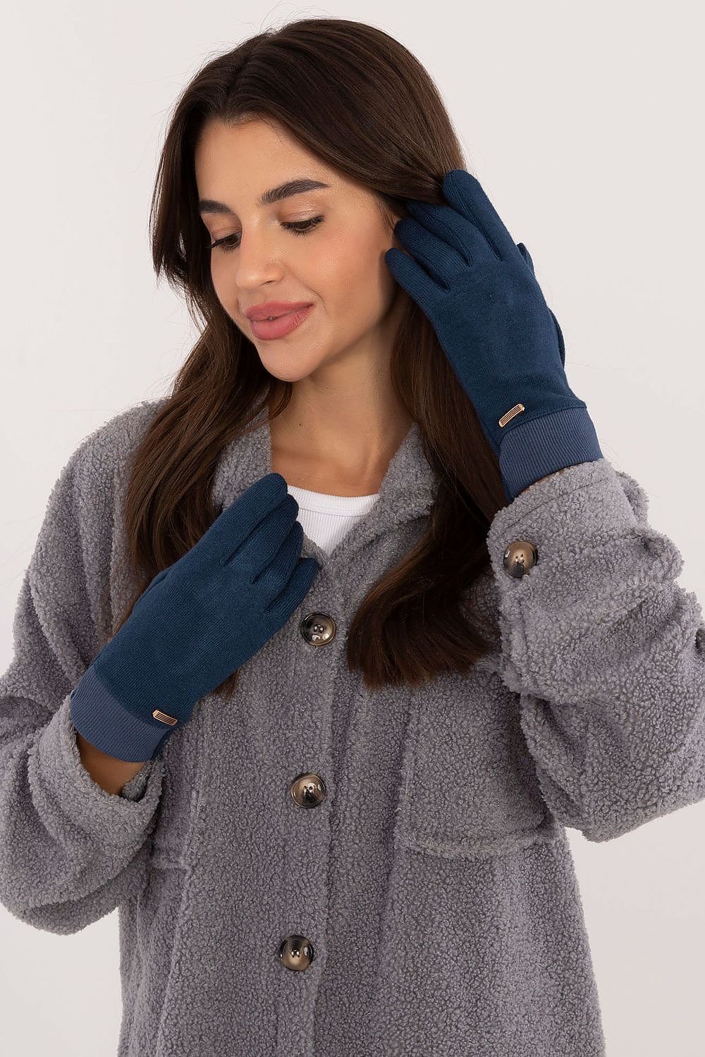 Stylish Warm Ribbed Gloves Elegant