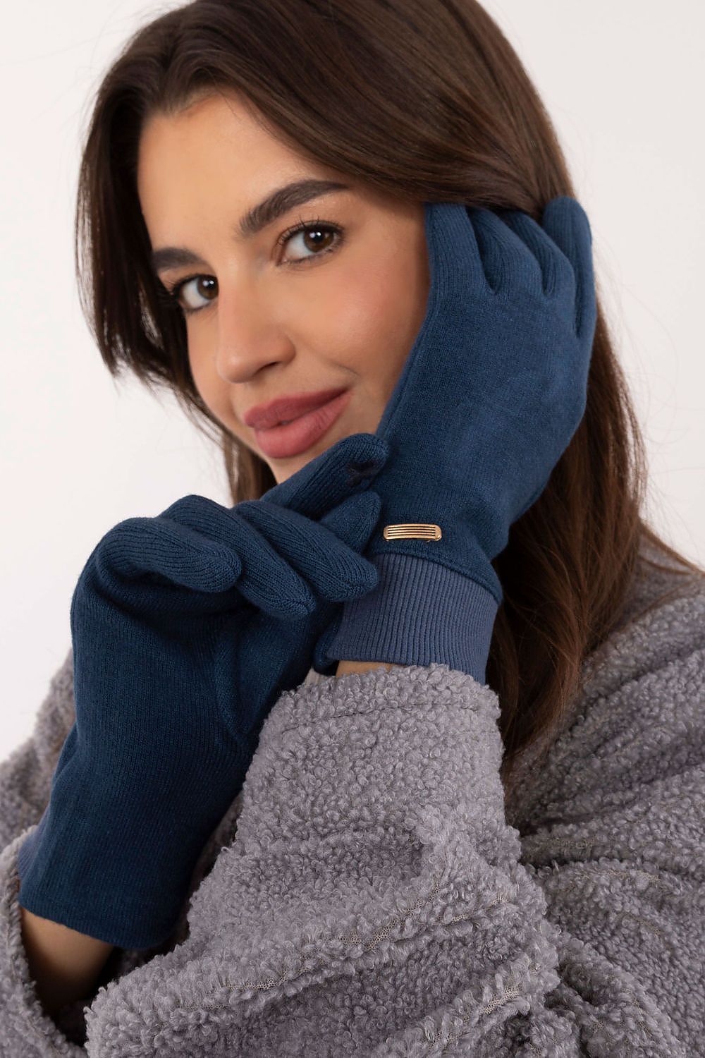 Stylish Warm Ribbed Gloves Elegant