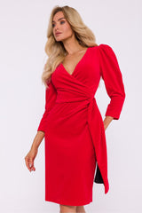 Elegant Velour Knit Evening Dress Moe