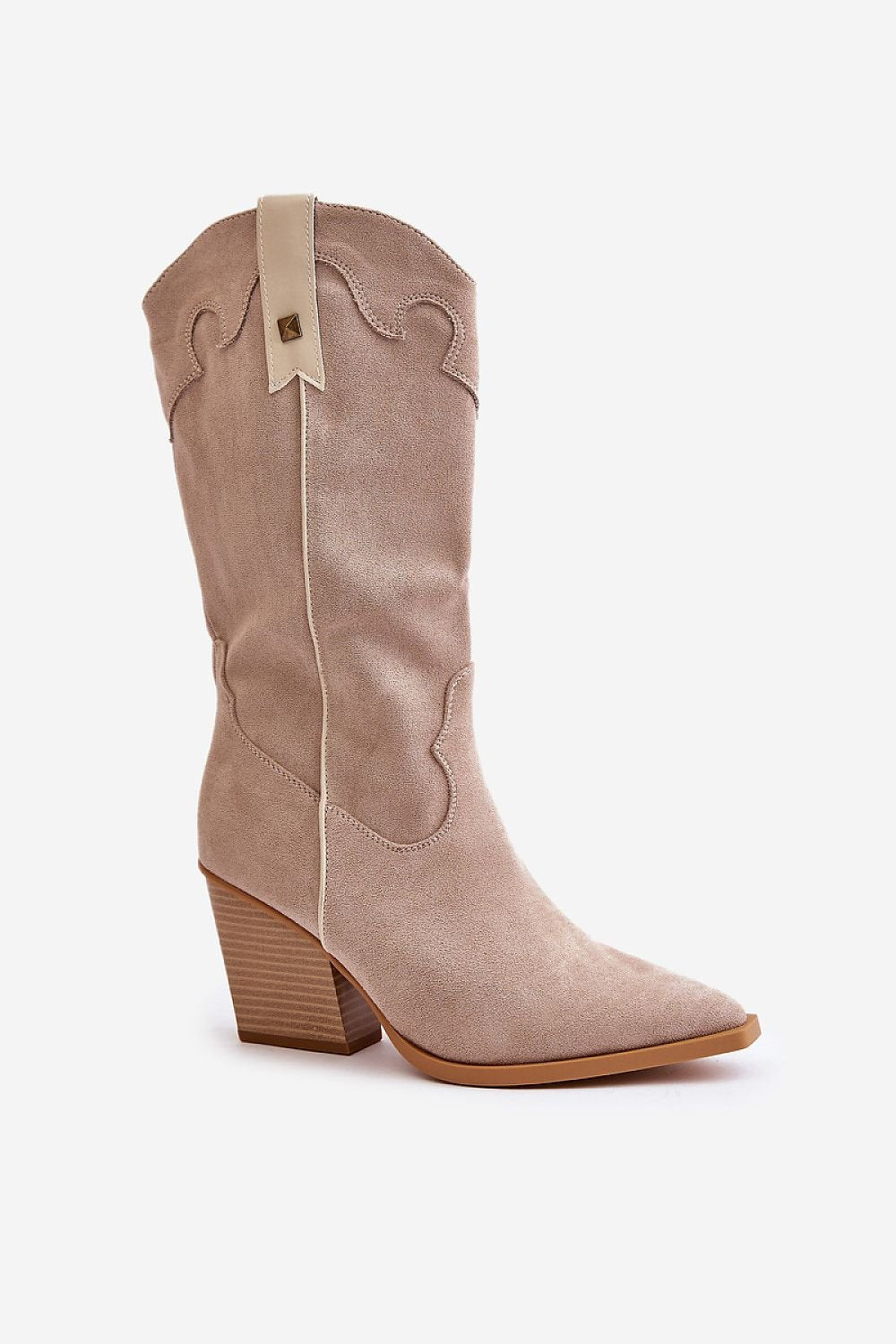 Chic Eco-Suede Heel Boots Step In Style