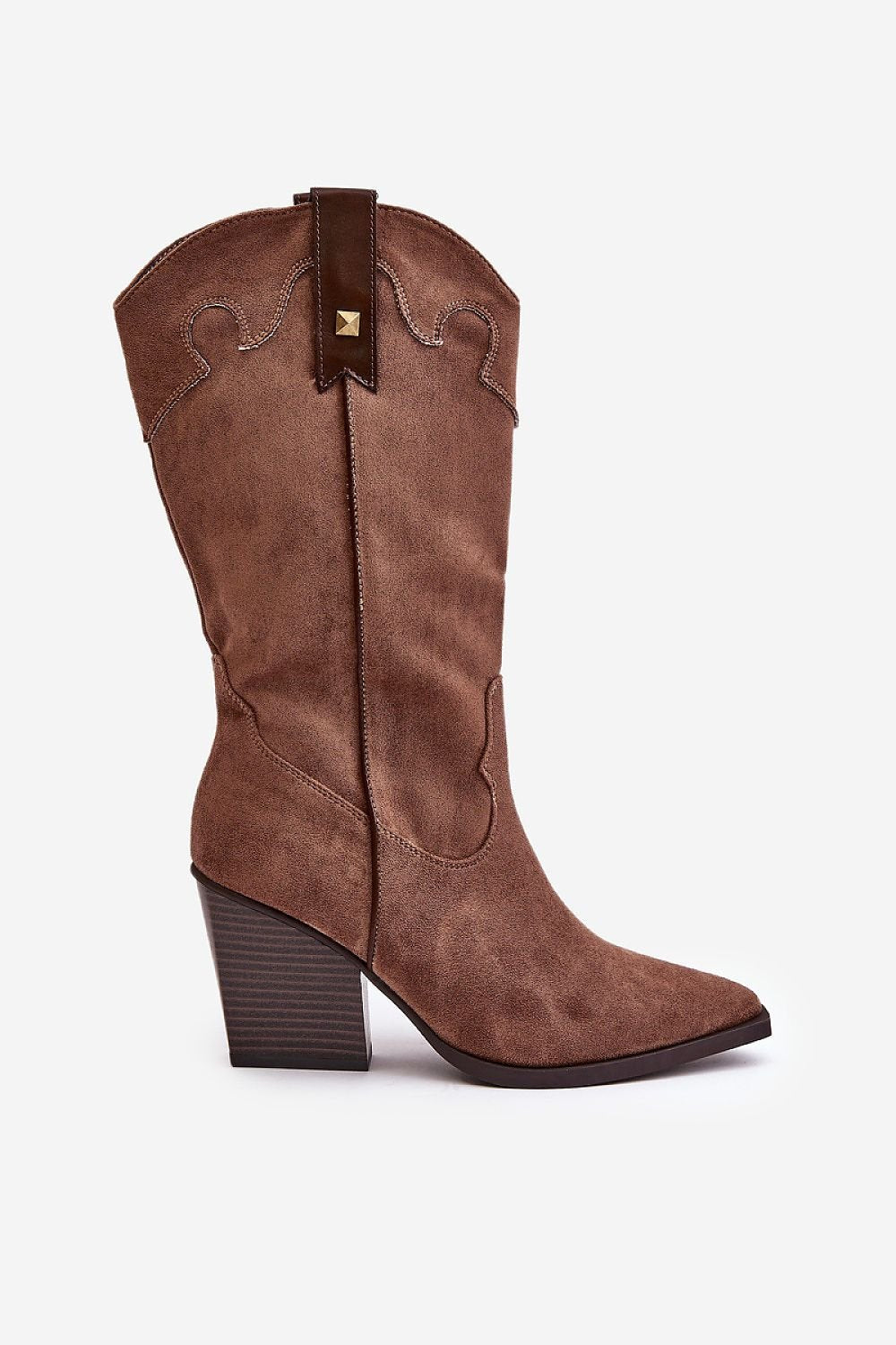 Chic Eco-Suede Heel Boots Step In Style