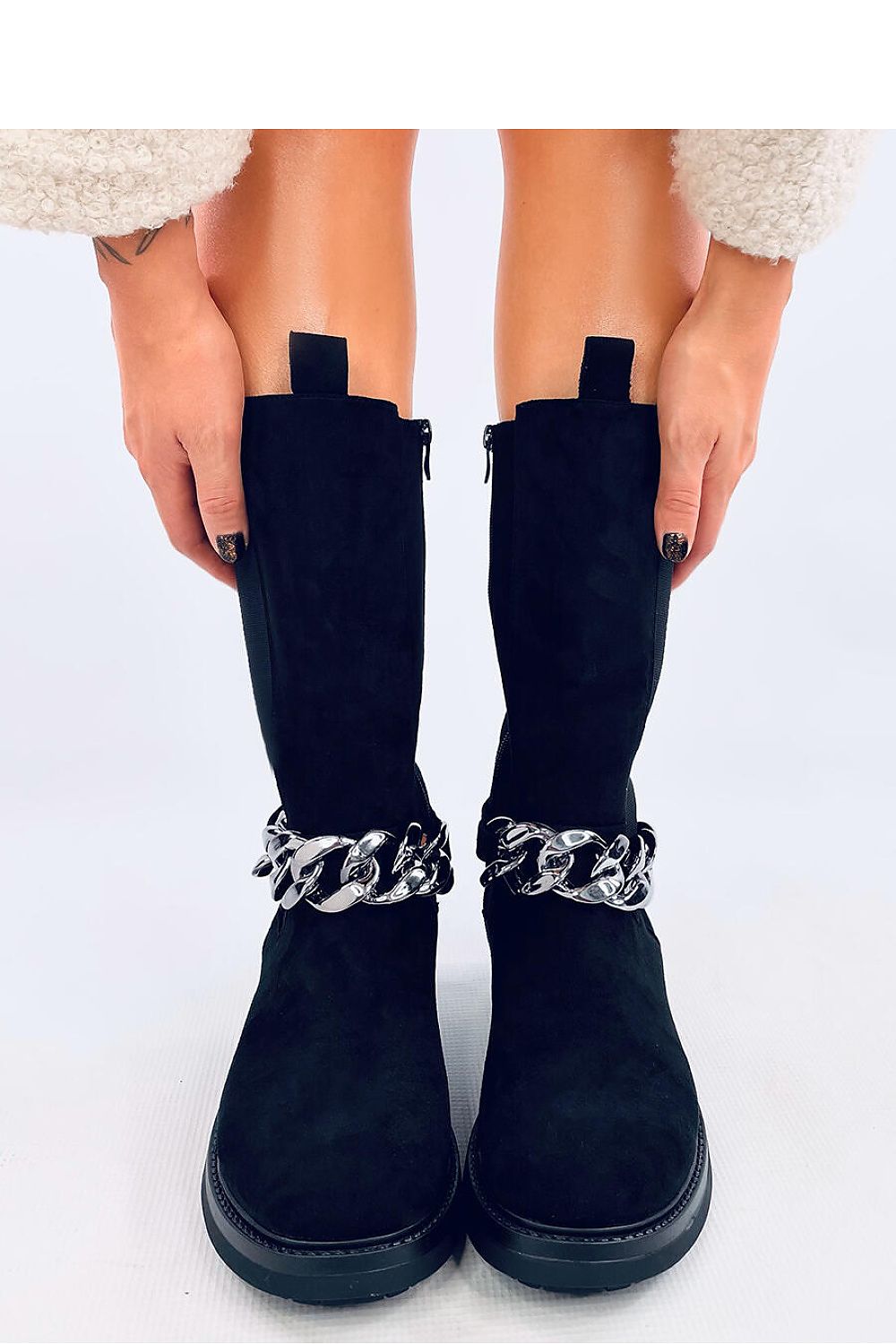 Stylish Suede Thigh-High Boots Inello