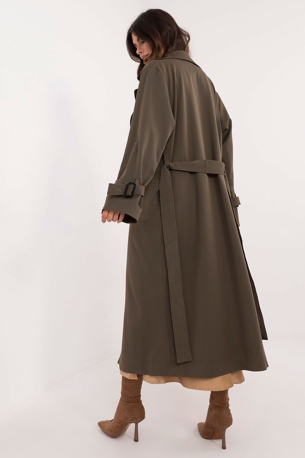 Elegant Double-Breasted Trench Coat Lakerta