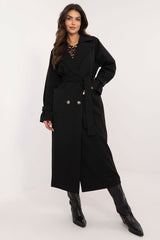 Elegant Double-Breasted Trench Coat Lakerta