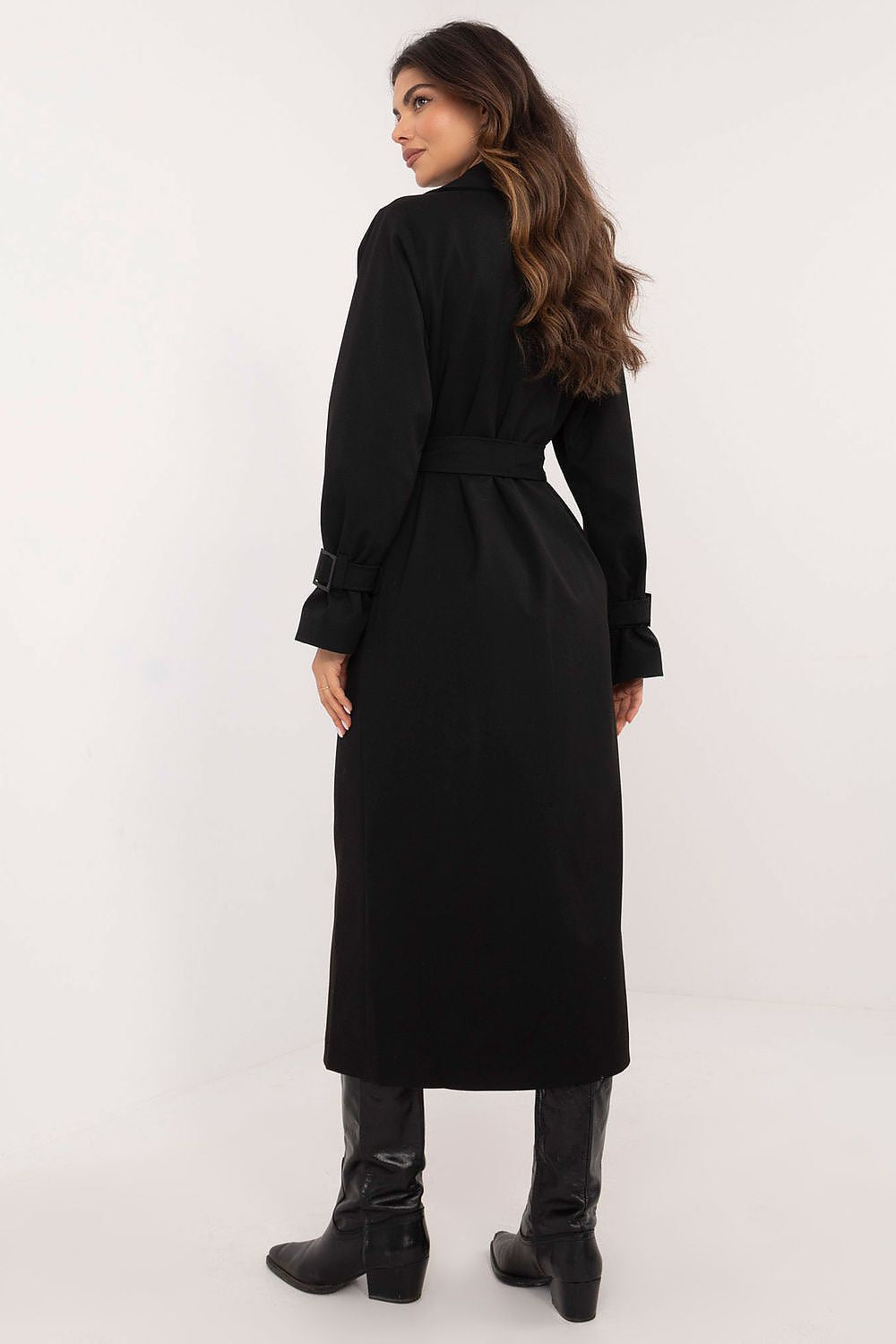 Elegant Double-Breasted Trench Coat Lakerta