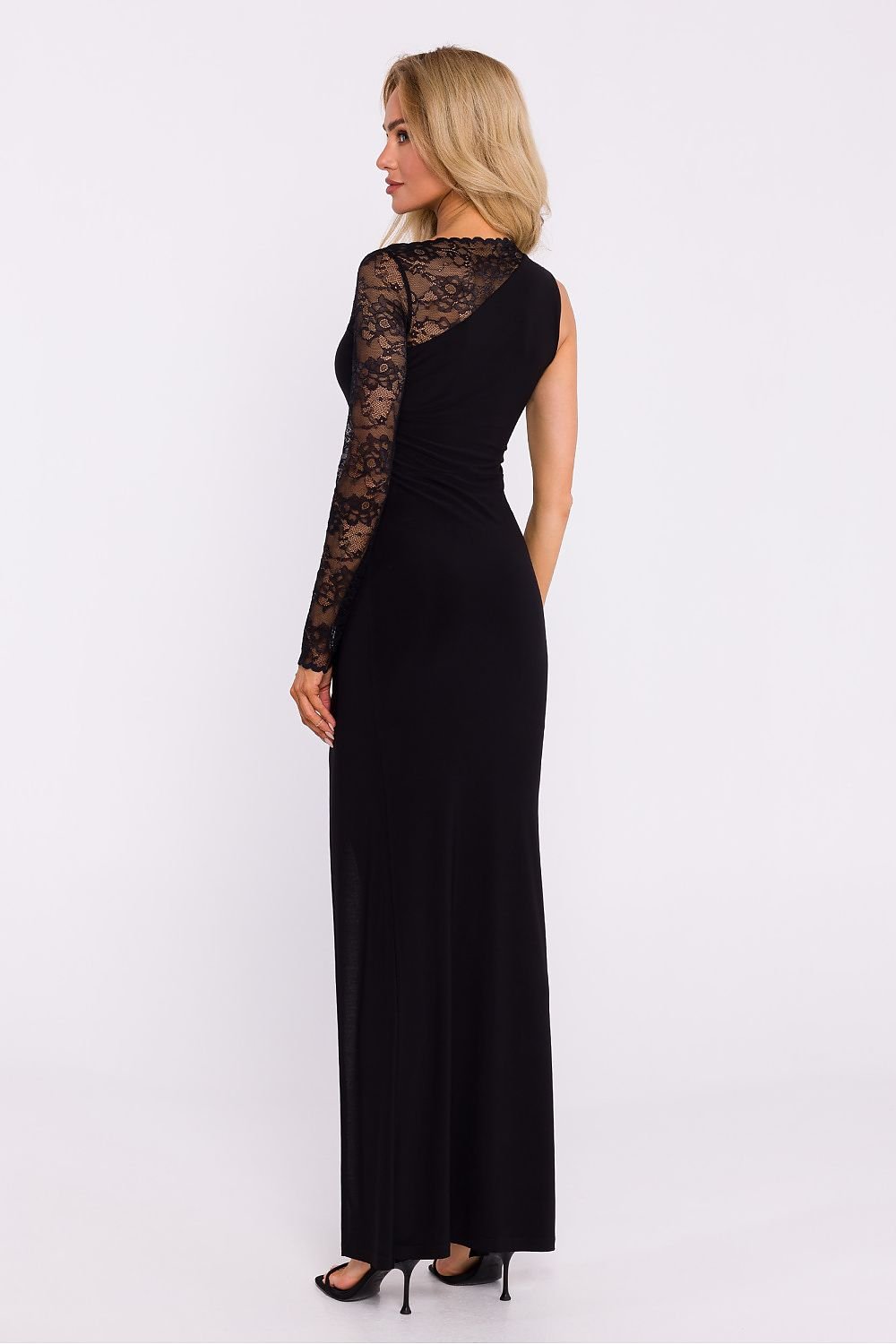 Elegant Asymmetrical One-Shoulder Evening Dress Moe