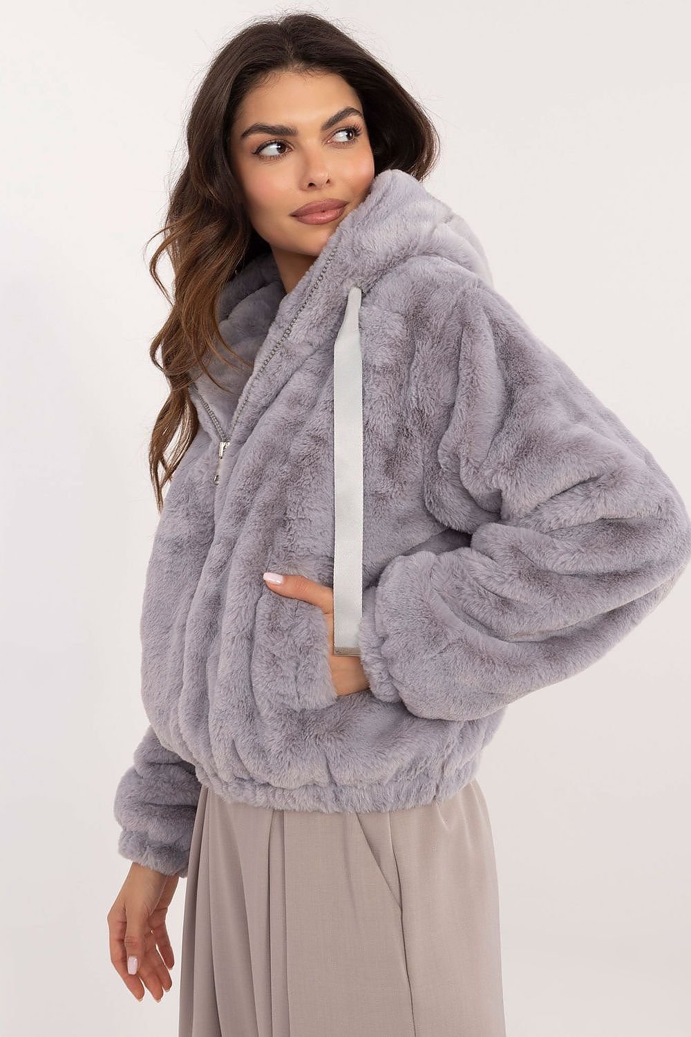 Soft Casual Fur Jacket Factory Price