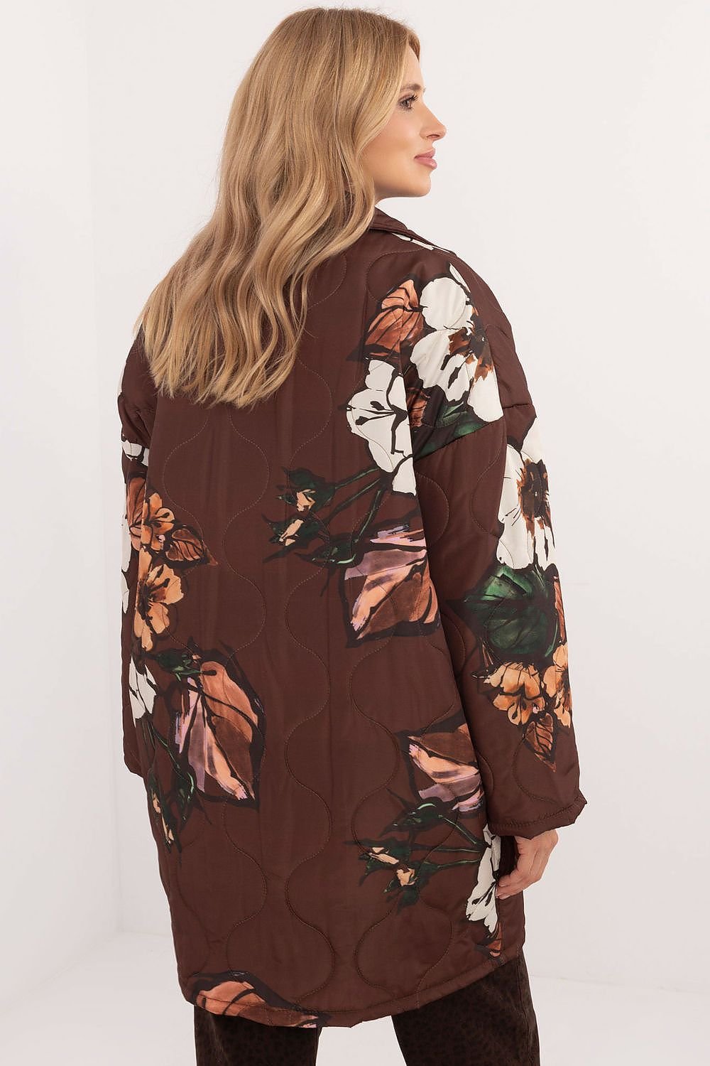 Floral Print Transitional Jacket Italy Moda