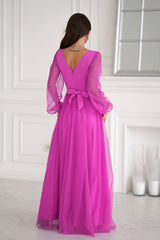 Graceful Long Dress Bicotone