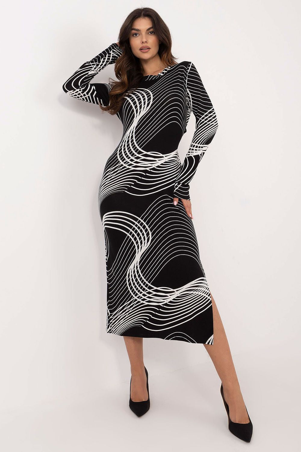 Bold Animal Print Midi Dress Lakerta