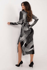 Bold Animal Print Midi Dress Lakerta