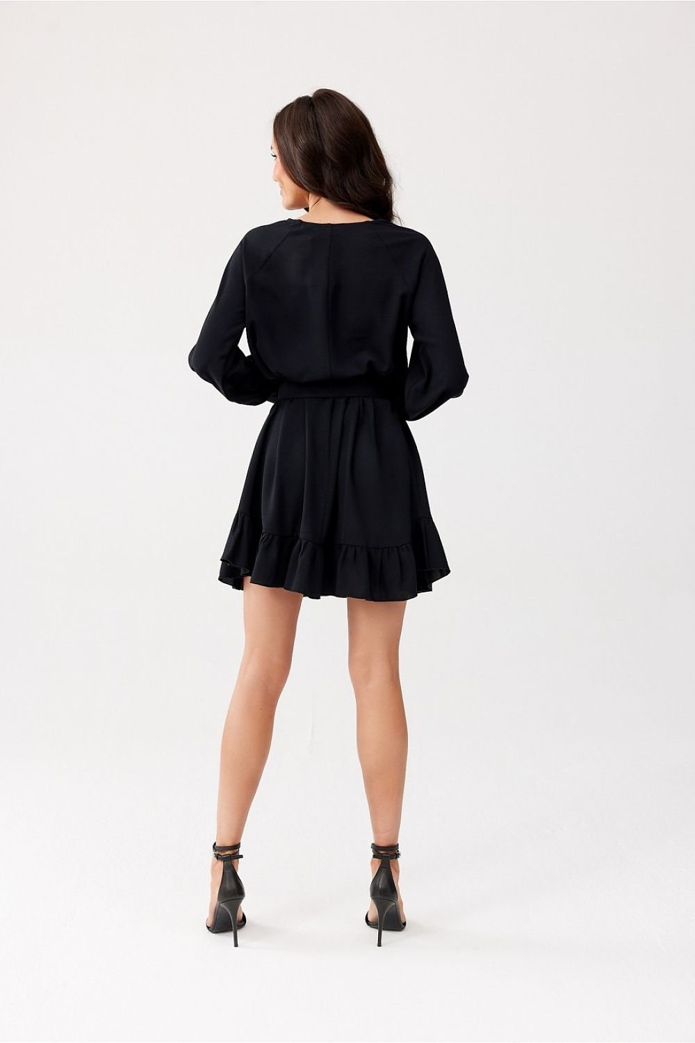 Charming Ruffle Long Sleeve Dress Roco Fashion