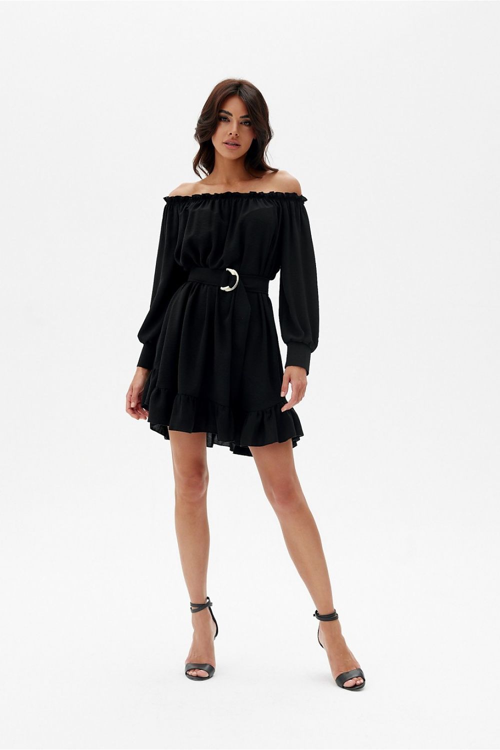 Airy Ruffle Trapeze Dress Roco Fashion