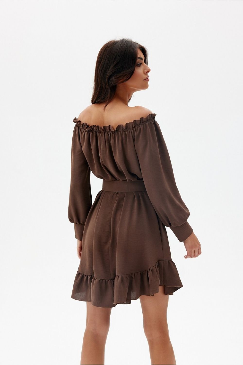 Airy Ruffle Trapeze Dress Roco Fashion