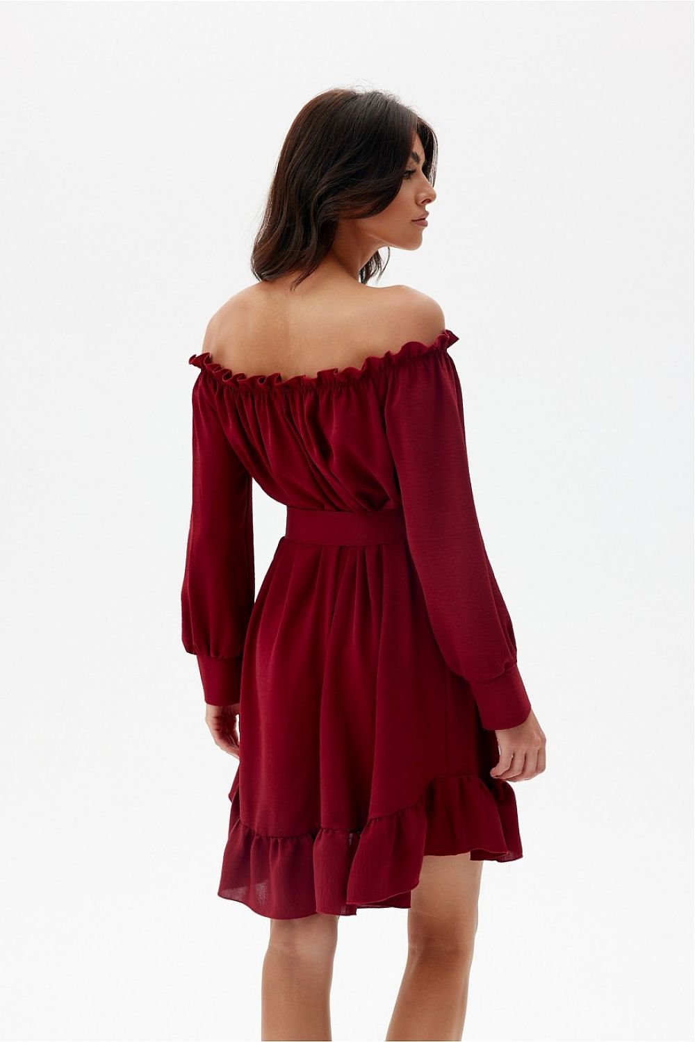 Airy Ruffle Trapeze Dress Roco Fashion