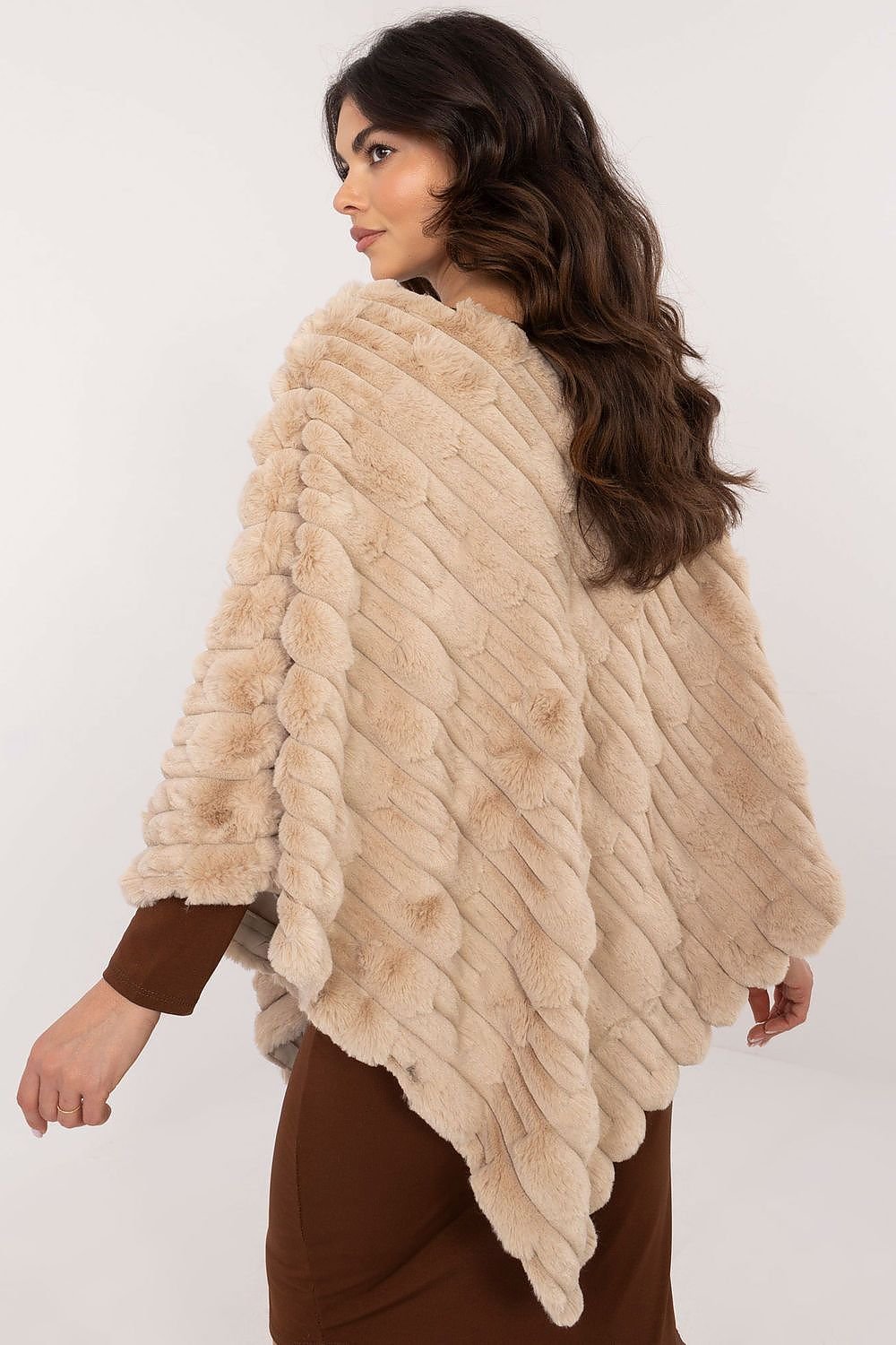 Casual Versatile Textured Poncho AT