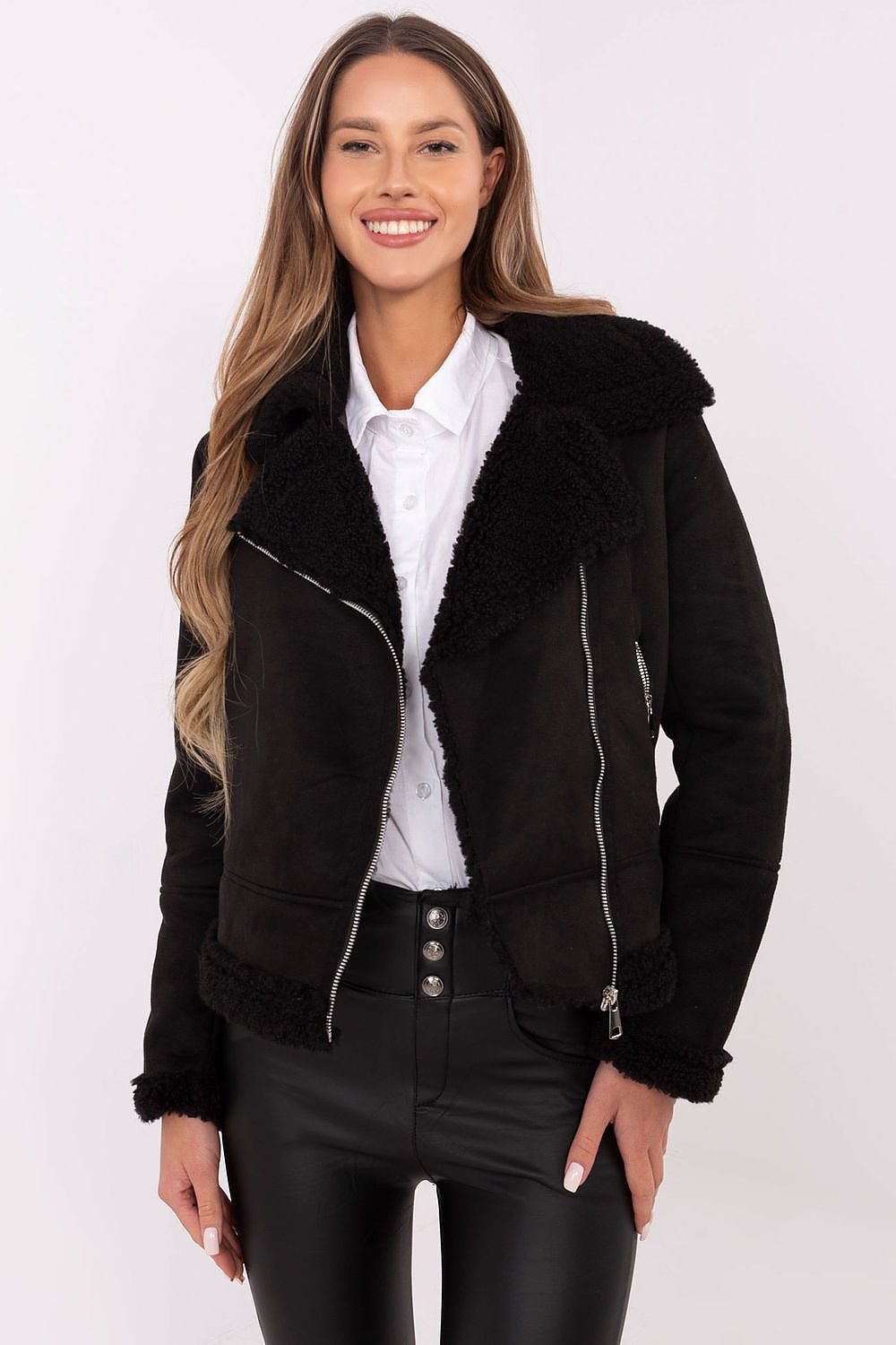 Stylish Sheepskin Ramones Jacket Italy Moda