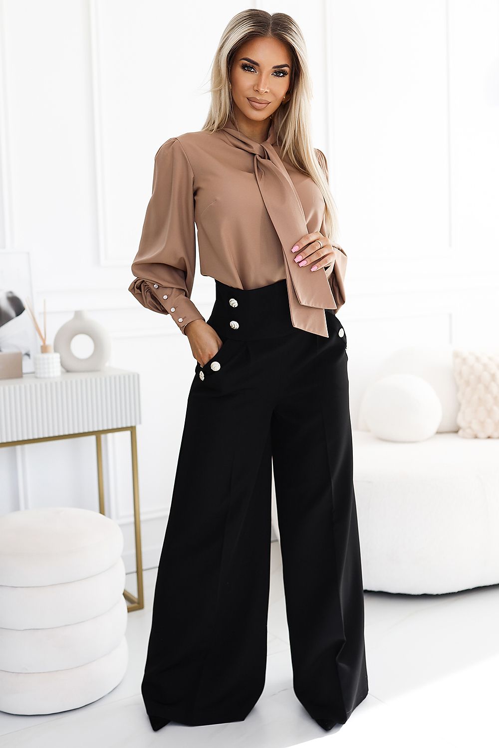 Elegant Wide-Leg Pants Numoco