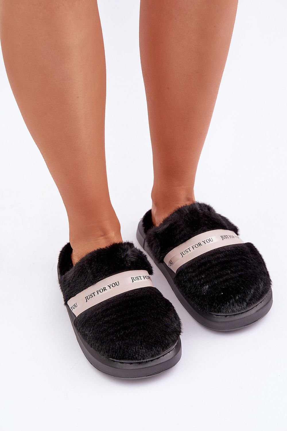 Cozy Furry Slippers Elegant Home Footwear