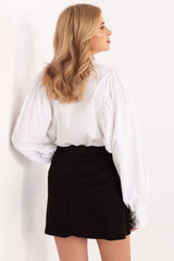 Elegant Pleated Mini Skirt Italy Moda