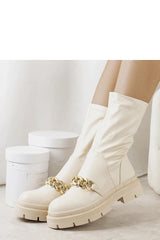 Beige High-Soled Boots Luisina