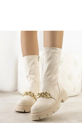 Beige High-Soled Boots Luisina