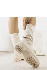 Beige High-Soled Boots Luisina