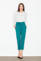 Decorative Crease Women's Trousers Figl