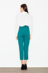 Decorative Crease Women's Trousers Figl