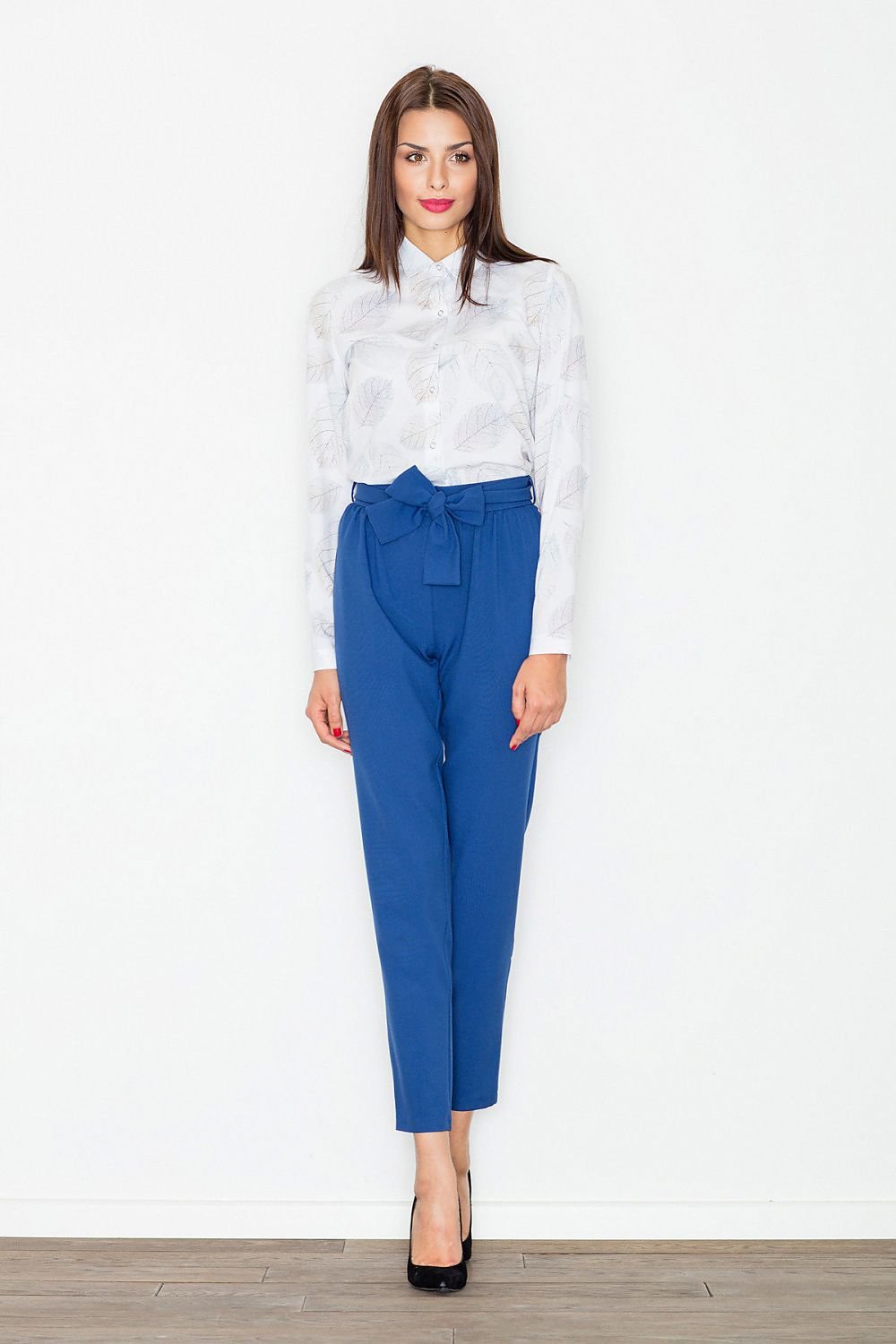 Decorative Crease Women's Trousers Figl