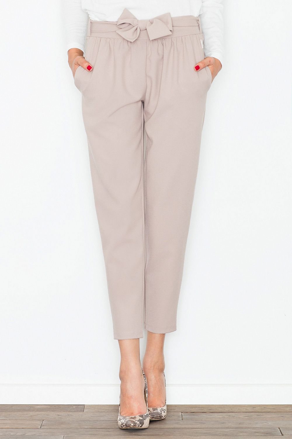 Decorative Crease Women's Trousers Figl