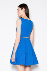 Elegant Pleated Sleeveless Cocktail Dress Venaton