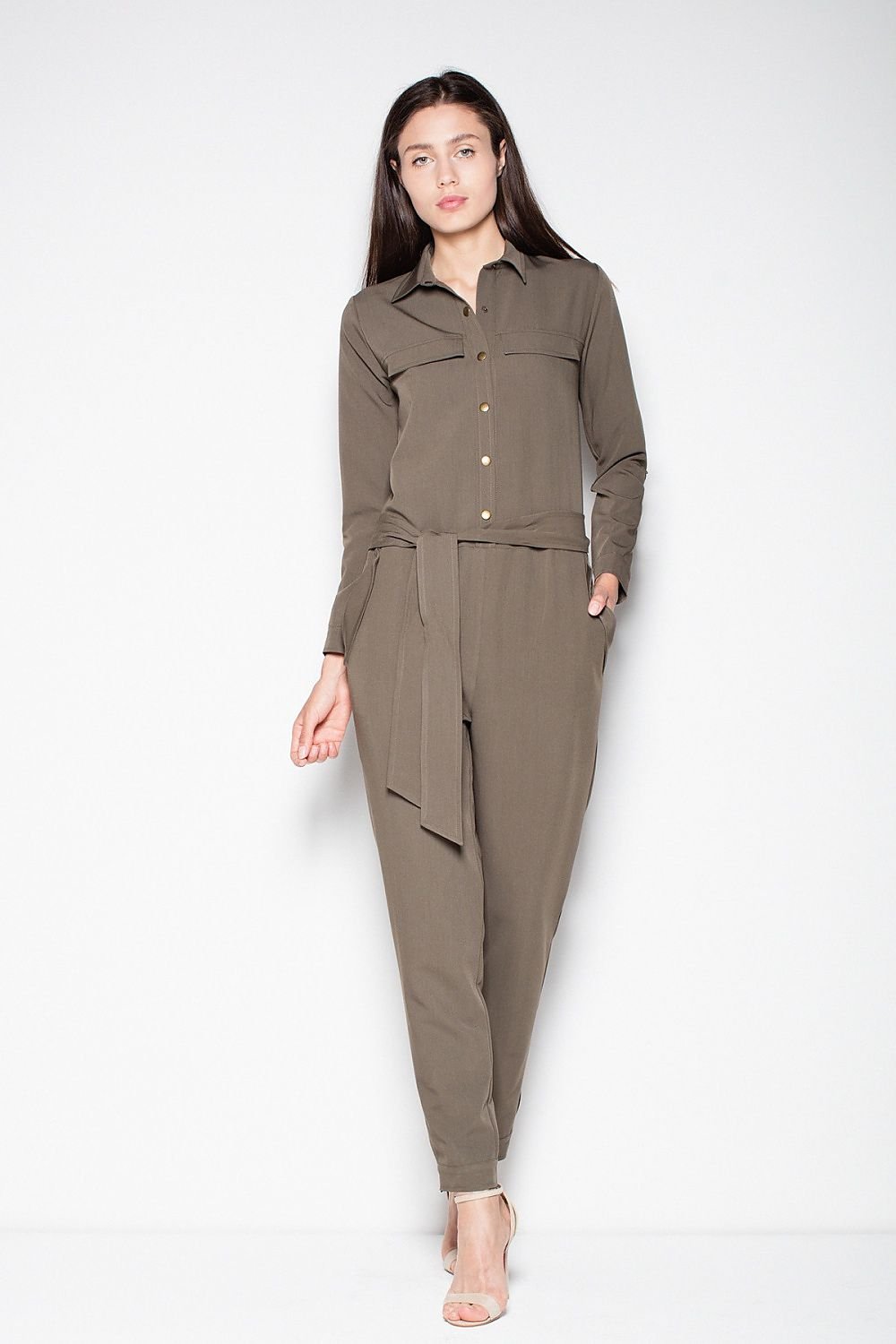 Elegant Long Sleeve Overalls Venaton