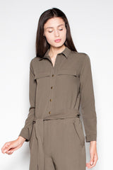 Elegant Long Sleeve Overalls Venaton